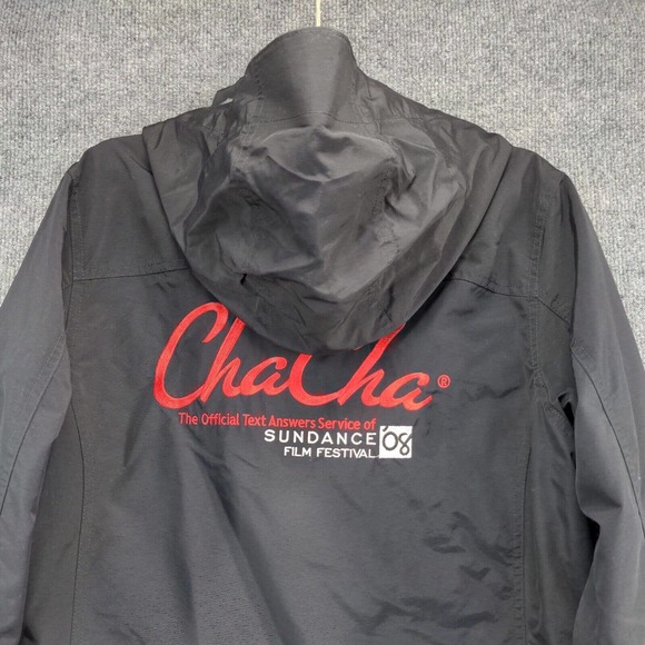 Lands' End Women's 2008 Sundance Film Festival Windbreaker Jacket Black Small - Picture 7 of 15